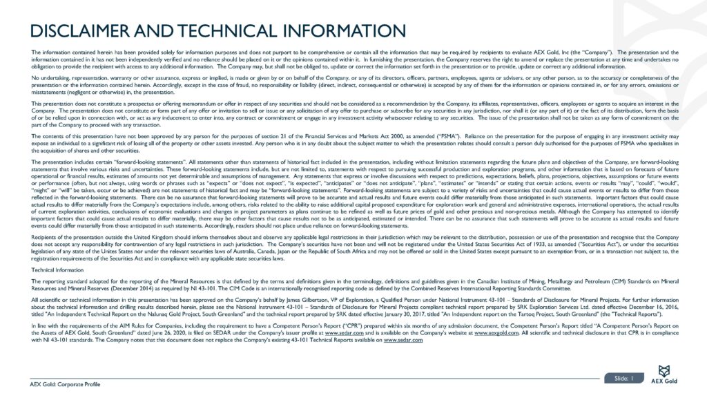 Amaroq Ltd. Corporate Presentation December Page 02