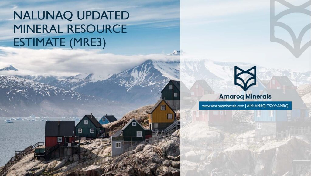 Nalunaq Updated Mineral Resource Estimate Presentation Page 01