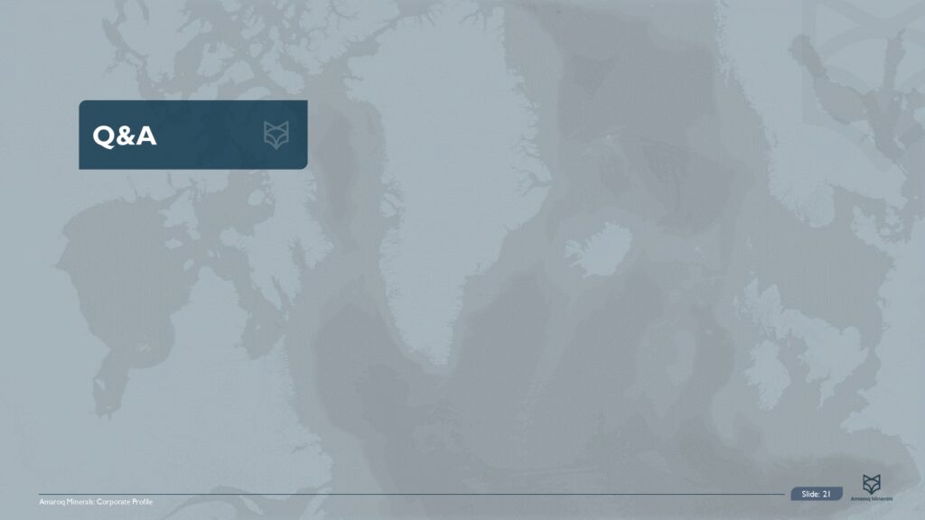 Amaroq Ltd. 3q24 Results Presentation Page 0022