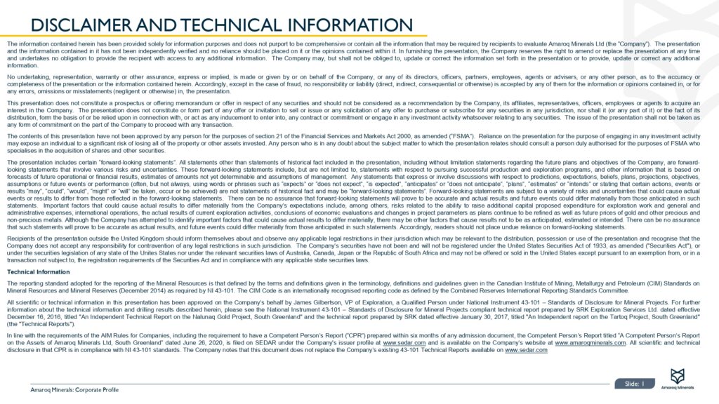Amaroq Ltd. Corporate Presentation November Page 0002