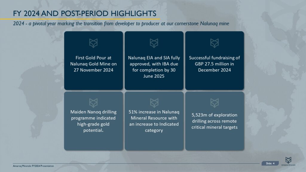 Amaroq Ltd. Fy2024 Results Page 0005