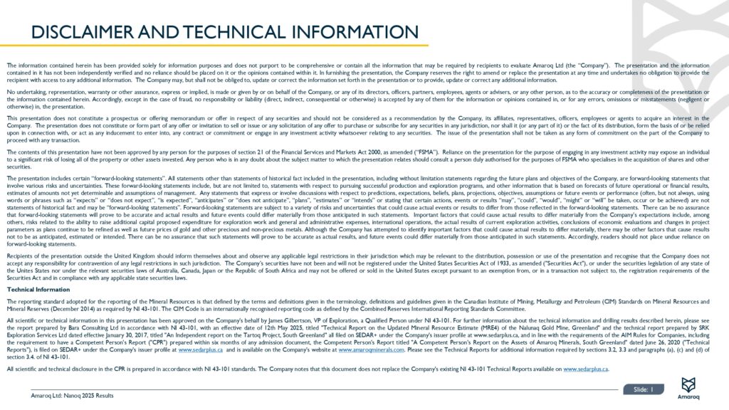 2025 Nanoq Results Page 0002